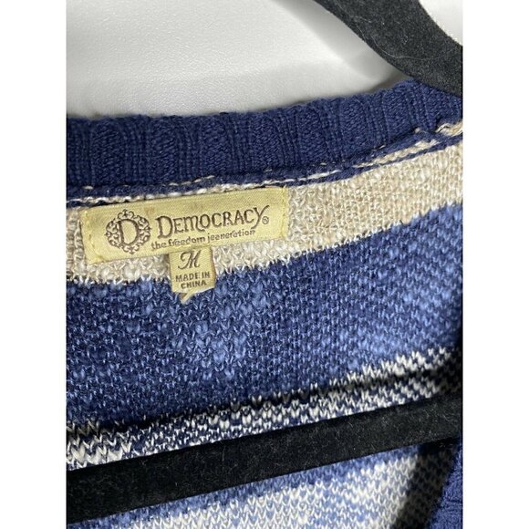 Democracy Cardigan Size M Women's Aztec Sleeveless Open Front Soft Multicolor - Picture 6 of 6